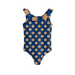 Oh Canada - Maple Leaves Kids  Frill Swimsuit by ConteMonfrey