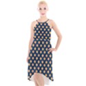 Oh Canada - Maple leaves High-Low Halter Chiffon Dress  View1