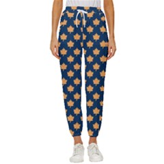 Oh Canada - Maple Leaves Cropped Drawstring Pants by ConteMonfrey