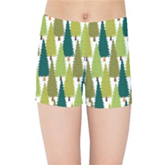 Pine Trees   Kids  Sports Shorts by ConteMonfrey