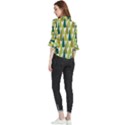 Pine Trees   Loose Horn Sleeve Chiffon Blouse View2