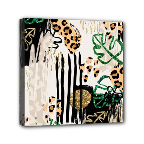 Modern Jungle Mini Canvas 6  X 6  (stretched) by ConteMonfrey