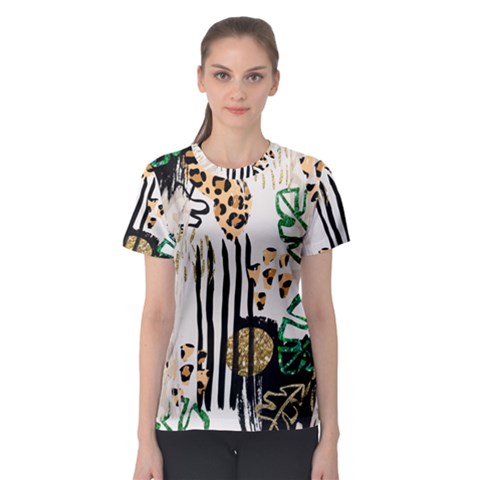 Modern Jungle Women s Sport Mesh Tee by ConteMonfrey