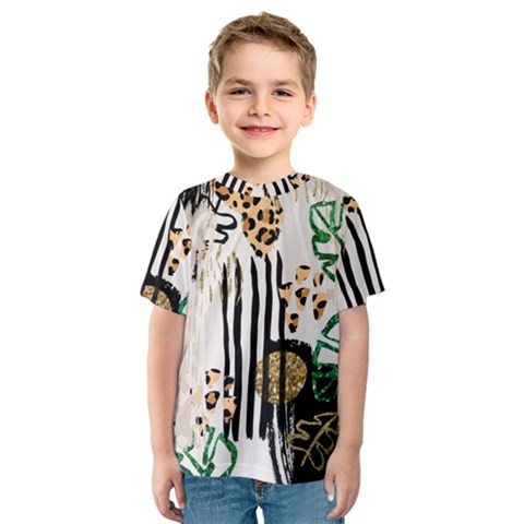 Modern Jungle Kids  Sport Mesh Tee by ConteMonfrey