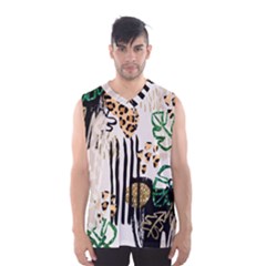 Modern Jungle Men s Basketball Tank Top by ConteMonfrey