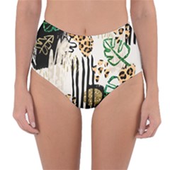 Modern Jungle Reversible High-waist Bikini Bottoms by ConteMonfrey