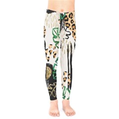 Modern Jungle Kids  Leggings by ConteMonfrey