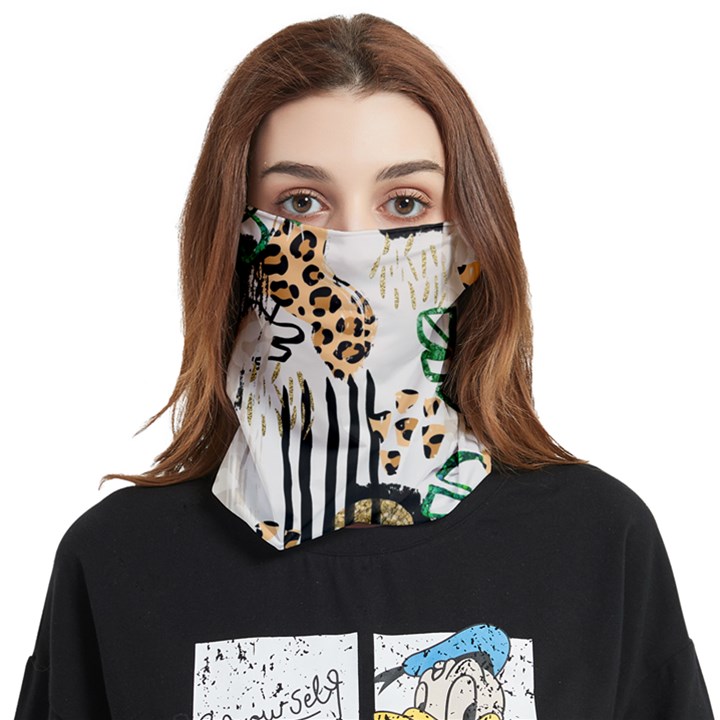 Modern Jungle Face Covering Bandana (Two Sides)