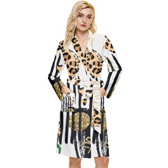 Modern Jungle Long Sleeve Velour Robe by ConteMonfrey