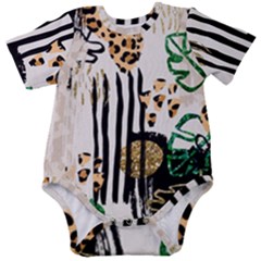 Modern Jungle Baby Short Sleeve Onesie Bodysuit by ConteMonfrey