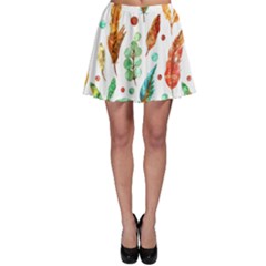 Watercolor Nature Glimpse  Skater Skirt by ConteMonfrey