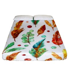 Watercolor Nature Glimpse  Fitted Sheet (king Size) by ConteMonfrey