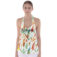 Watercolor Nature Glimpse  Babydoll Tankini Top by ConteMonfrey