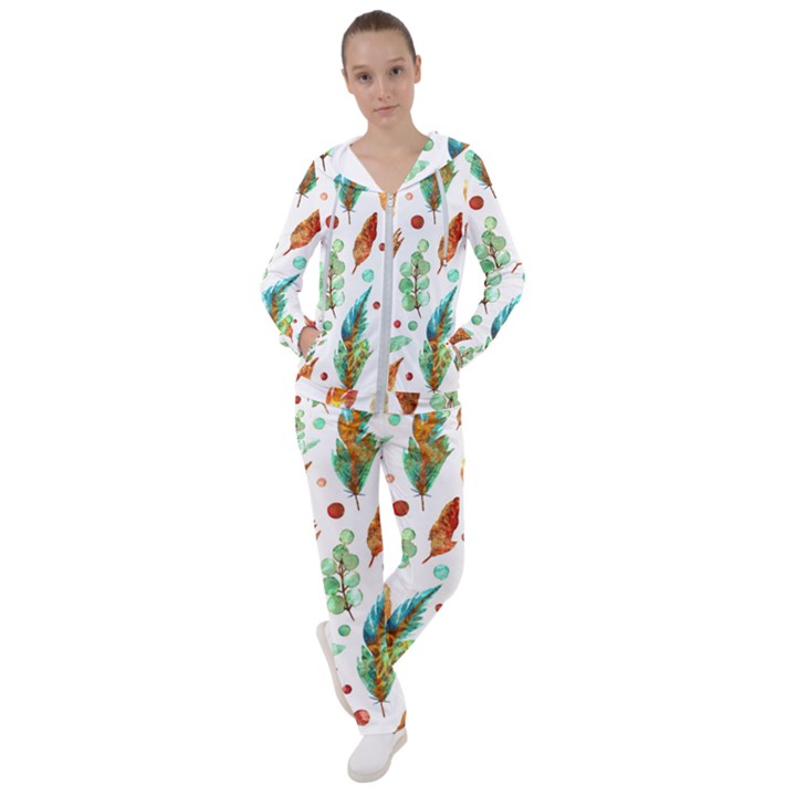 Watercolor Nature Glimpse  Women s Tracksuit