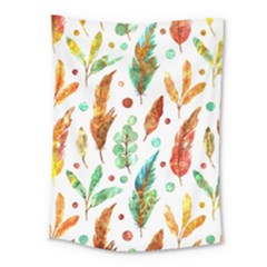 Watercolor Nature Glimpse  Medium Tapestry by ConteMonfrey