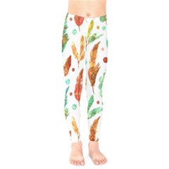 Watercolor Nature Glimpse  Kids  Leggings by ConteMonfrey