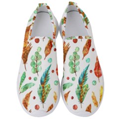 Watercolor Nature Glimpse  Men s Slip On Sneakers by ConteMonfrey