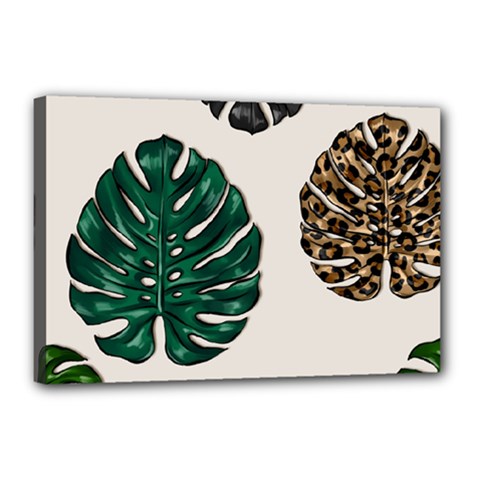 Colorful Monstera  Canvas 18  X 12  (stretched) by ConteMonfrey