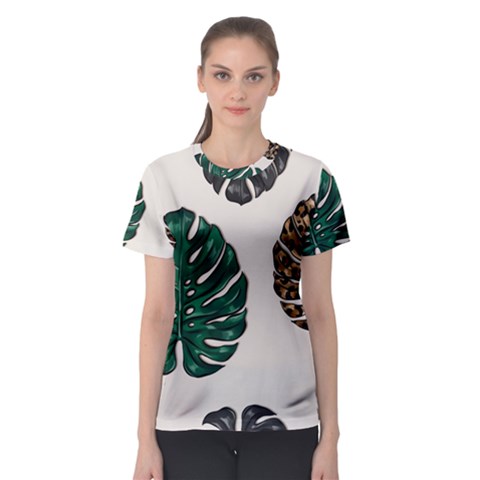 Colorful Monstera  Women s Sport Mesh Tee by ConteMonfrey