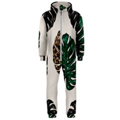 Colorful Monstera  Hooded Jumpsuit (men) by ConteMonfrey