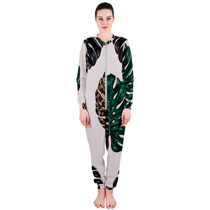 Colorful Monstera  OnePiece Jumpsuit (Ladies)