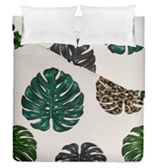 Colorful Monstera  Duvet Cover Double Side (queen Size) by ConteMonfrey