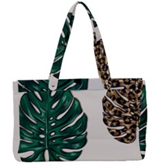 Colorful Monstera  Canvas Work Bag by ConteMonfrey