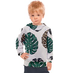 Colorful Monstera  Kids  Hooded Pullover by ConteMonfrey