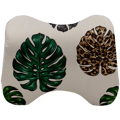 Colorful Monstera  Head Support Cushion by ConteMonfrey