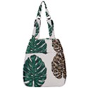 Colorful Monstera  Center Zip Backpack View1