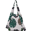 Colorful Monstera  Center Zip Backpack View2