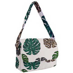 Colorful Monstera  Courier Bag by ConteMonfrey