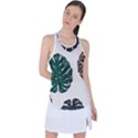 Colorful Monstera  Racer Back Mesh Tank Top View1