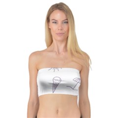 Doodles - Beach Time! Bandeau Top by ConteMonfrey