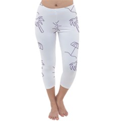 Doodles - Beach Time! Capri Winter Leggings  by ConteMonfrey