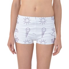 Doodles - Beach Time! Boyleg Bikini Bottoms by ConteMonfrey