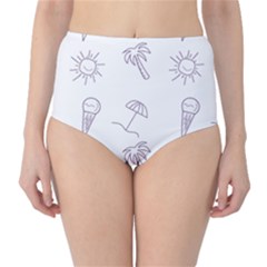 Doodles - Beach Time! Classic High-waist Bikini Bottoms by ConteMonfrey