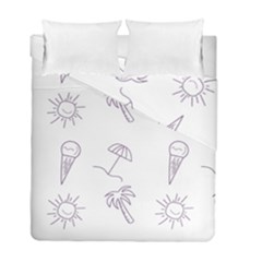 Doodles - Beach Time! Duvet Cover Double Side (full/ Double Size) by ConteMonfrey