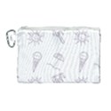 Doodles - Beach Time! Canvas Cosmetic Bag (Large) View1