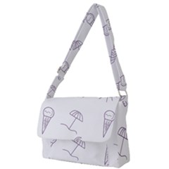 Doodles - Beach Time! Full Print Messenger Bag (s) by ConteMonfrey