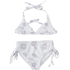 Doodles - Beach Time! Kids  Classic Bikini Set by ConteMonfrey