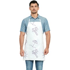 Doodles - Beach Time! Kitchen Apron by ConteMonfrey