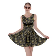 Classy Golden Leaves   Skater Dress by ConteMonfrey