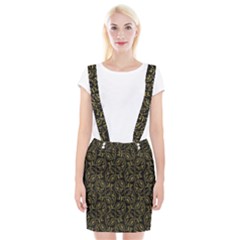 Classy Golden Leaves   Braces Suspender Skirt by ConteMonfrey