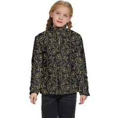 Classy Golden Leaves   Kids  Puffer Bubble Jacket Coat by ConteMonfrey