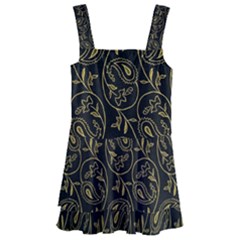 Classy Golden Leaves   Kids  Layered Skirt Swimsuit by ConteMonfrey