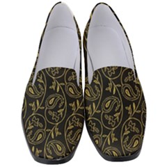 Classy Golden Leaves   Women s Classic Loafer Heels by ConteMonfrey