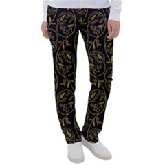 Classy Golden Leaves   Women s Casual Pants by ConteMonfrey