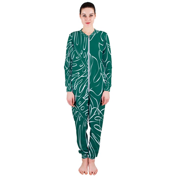 Tropical Monstera  OnePiece Jumpsuit (Ladies)