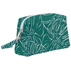 Tropical Monstera  Wristlet Pouch Bag (large) by ConteMonfrey